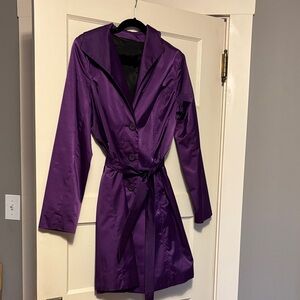 Stylish Purple Trench Coat